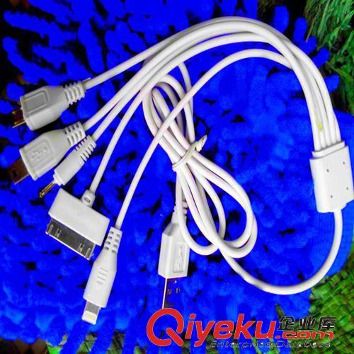 手機(jī)5拖1 一拖五數(shù)據(jù)線I5直充數(shù)據(jù)線 USB{wn}充電線多接頭數(shù)據(jù)線原始圖片2