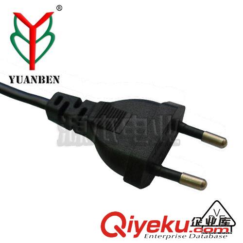 供應【專業廠家】歐規電源線插頭、VDE認證透明圓二插頭