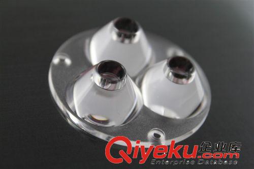LED連體透鏡批發定制 LED光學棱鏡 45.9mm連體透鏡帶螺絲孔光面原始圖片2