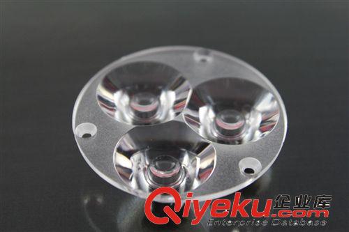 LED連體透鏡批發定制 LED光學棱鏡 45.9mm連體透鏡帶螺絲孔光面原始圖片3