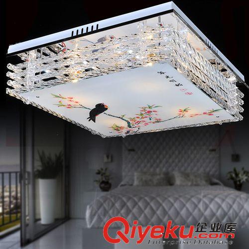 廠家批發 LED方形水晶吸頂燈 6813時尚臥室家居現代簡約原始圖片2