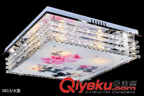 廠家批發 LED方形水晶吸頂燈 6813時尚臥室家居現代簡約原始圖片3