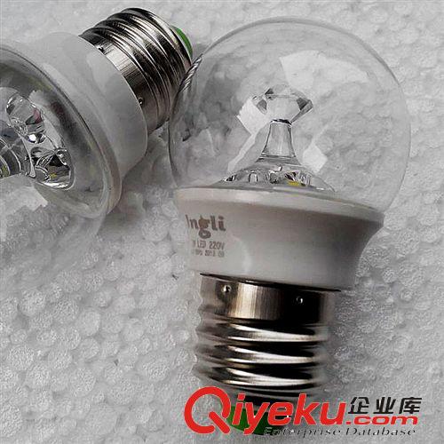 E14螺口 3WLED蠟燭拉尾燈泡 水晶燈專用燈泡 360度發光