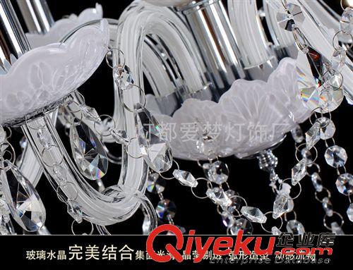 廠家直銷(xiāo) 歐式現(xiàn)代水晶吊燈帶燈罩  BF6T時(shí)尚餐吊燈客廳臥室原始圖片3