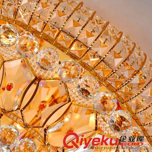 供應客廳燈酒店工程燈 廠家現貨批發金色傳統燈具LED水晶吸頂燈飾原始圖片3