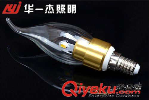 3W LED拉尾燈泡LED尖泡拉尾E14高亮度發(fā)光 高品質(zhì)LED蠟燭燈