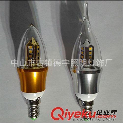 廠家直銷恒流寬電壓4WLED蠟燭燈  LED蠟燭大球泡 LED蠟尾燈原始圖片2