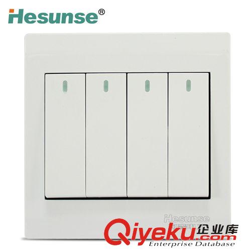 河森開關(guān)插座面板 一位電視分支插座 遠景雅白86型暗裝墻壁插座