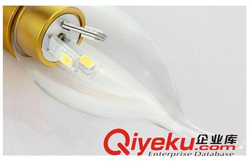 LED燈泡 led3W甩尾蠟燭燈 蠟尾燈批發