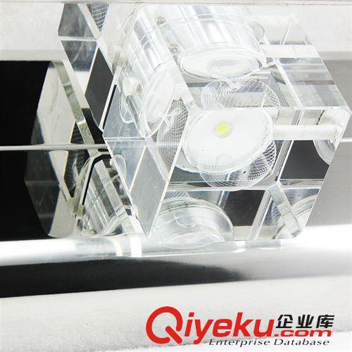 廠家直銷 LED鏡前燈三頭K9水晶3W大功率浴室燈具批發(fā)原始圖片3