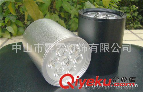 霹靂led明裝筒燈 明裝筒燈套件/外殼 led筒燈 黑色/銀色磨沙筒燈原始圖片3