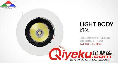 （廠家直銷）LED大功率1W天花燈.高亮，高品質，低光衰天花燈原始圖片3