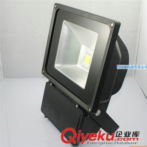 led投光燈泛光燈 防水LED 投射燈 白光黑色外殼廣告燈80W投光燈