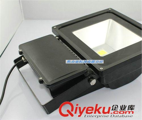 led投光燈泛光燈 防水LED 投射燈 白光黑色外殼廣告燈80W投光燈
