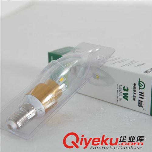 【琪富照明】廠家直銷led球泡燈 3Wled尖泡燈 價(jià)格優(yōu)惠 一件起批原始圖片3