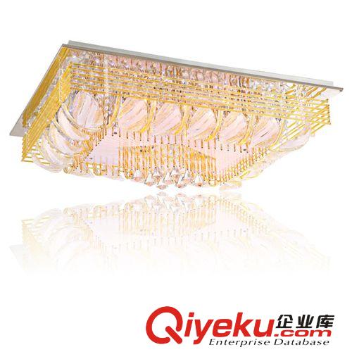中山燈飾批發(fā)  現(xiàn)代吸頂燈led客廳吸頂燈長(zhǎng)方形水晶燈 8016原始圖片2