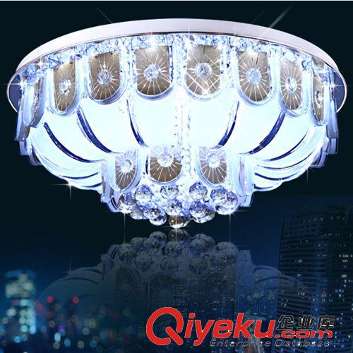 現代簡約時尚客廳燈led水晶吸頂燈led圓形吸頂燈臥室燈具8585原始圖片2