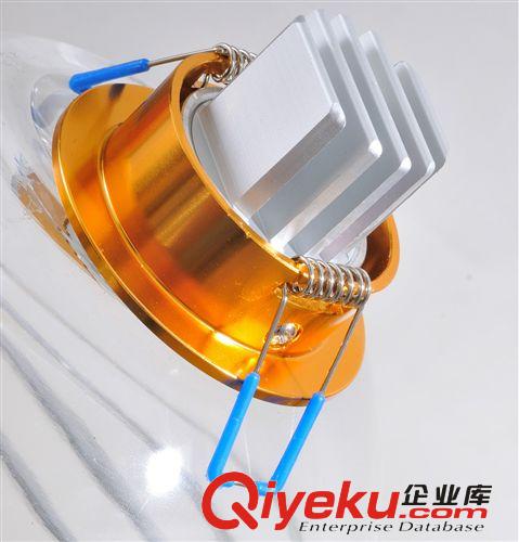 廠家直銷gd拉絲金LED天花燈 led天花吊頂筒燈 LED射燈筒燈