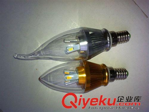 【加工定制】高質量LED圓頭臘燭燈3W 堅固耐用綠色環保蠟燭燈