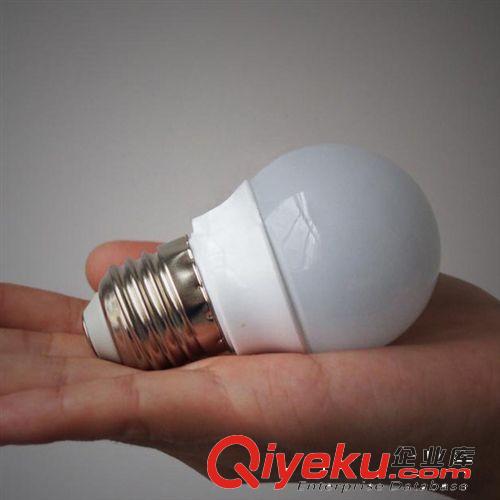 燈具節能燈泡 E27大螺旋口 3瓦LED 黃光球泡 節能環保低碳燈泡原始圖片2