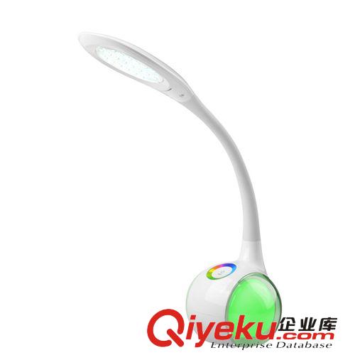 LED學生護眼學習臺燈創(chuàng)意七彩氛圍燈臥室床頭燈雙觸摸調(diào)光調(diào)色燈原始圖片3