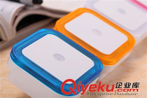 led光控方形.心形.圓形 批發(fā)創(chuàng)意居家臥室智能省電燈 床頭小夜燈原始圖片3