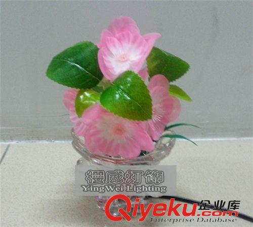 LED仿真盆景燈,LED仿真花,發光盆景,LED發光花,仿真花節日燈12