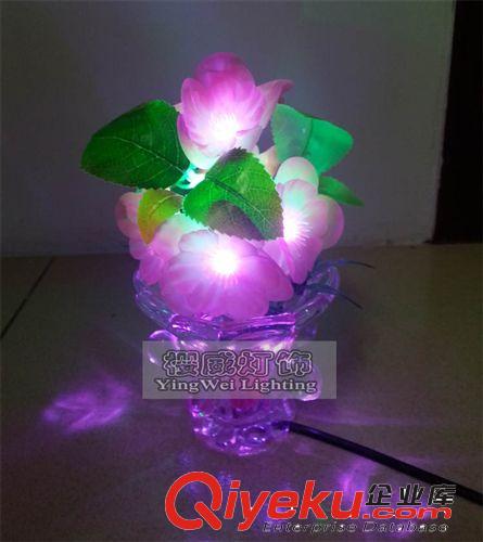 LED仿真盆景燈,LED仿真花,發光盆景,LED發光花,仿真花節日燈12