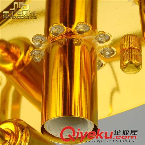 水晶燈 奢華LED金色客廳水晶燈 吸頂燈圓形臥室燈具 廠家批發(fā)原始圖片2