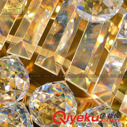 古鎮(zhèn)廠(chǎng)家批發(fā) LED水晶燈 圓形客廳吸頂燈具酒店水晶燈飾 直徑1米原始圖片3