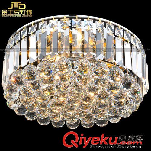 圓形水晶燈 吸頂蛋糕燈 led水晶燈飾燈具 直徑40CM 古鎮廠家批發原始圖片3
