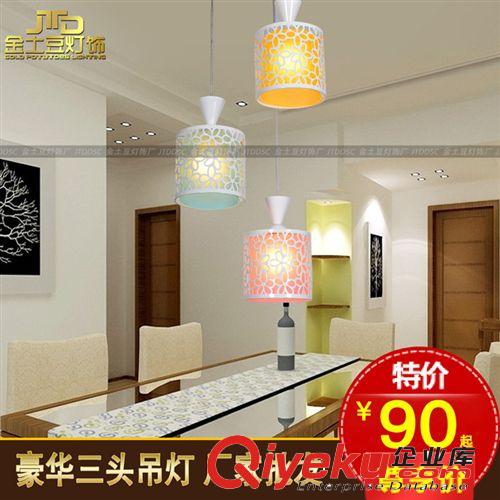 三頭吊燈 吧臺(tái)燈餐廳燈三色餐廳燈 簡約吊線燈燈具 古鎮(zhèn)廠家批發(fā)原始圖片2