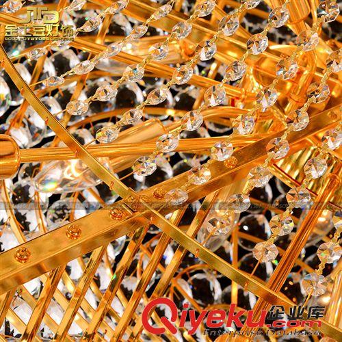 奢華金色復(fù)式樓梯客廳大吊燈 水晶吊燈 蓮花王子 廠家批發(fā)原始圖片3