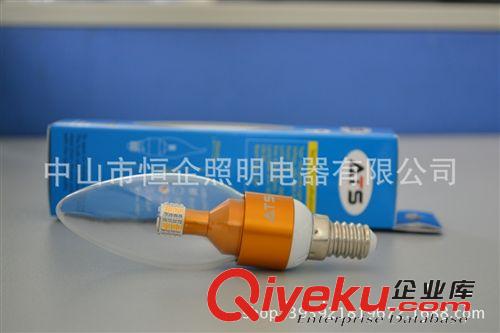 供應(yīng)5W貼片蠟燭燈 led蠟燭燈 立體發(fā)光 柔和光效原始圖片3