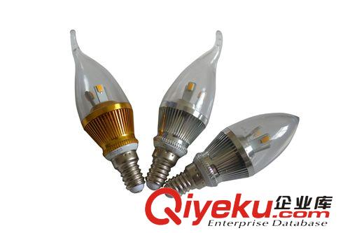 3WLED蠟燭燈 拉尾泡 高亮燈泡質保兩年 中山艾特斯LED品牌光源原始圖片2