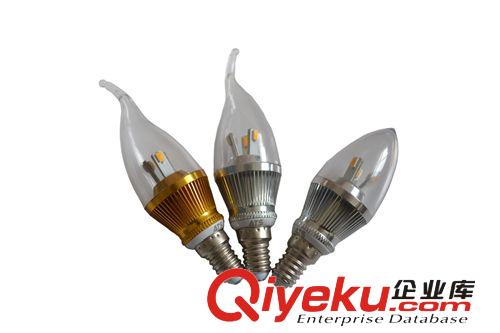 3WLED蠟燭燈 拉尾泡 高亮燈泡質保兩年 中山艾特斯LED品牌光源原始圖片3