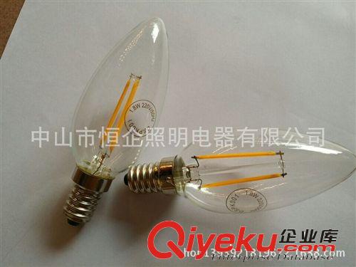 廠家新品LED燈絲燈 LED鎢絲燈蠟燭燈 1.8W鎢絲LED蠟燭燈原始圖片2