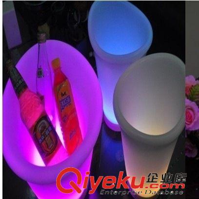 LED七彩冰桶，酒吧用品，發(fā)光香檳桶，酒吧冰桶,大號雙層酒吧冰桶原始圖片2