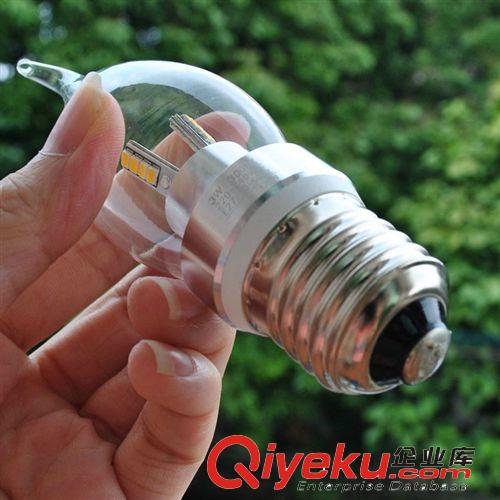 出口歐美 3W led拉尾燈 E14螺口蠟燭燈泡 水晶吊燈光源LED節(jié)能燈