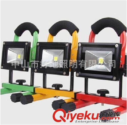 LED充電投光燈 手提移動工作充電式射燈 廣場照明燈10W20W30W50W