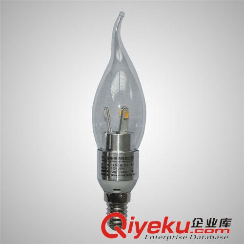 led節能燈泡ed貼片尖燈泡 E14 螺口 3W