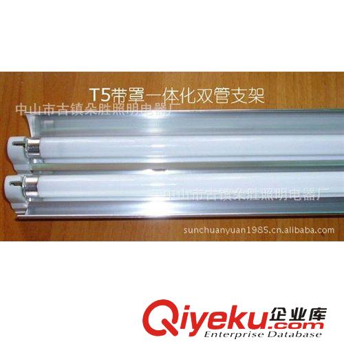 【廠家直銷】T5雙管帶罩一體化支架 DS-2X28W熒光燈支架