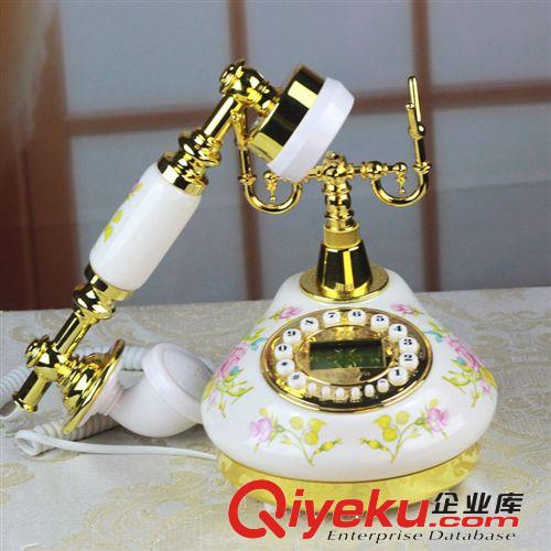 現(xiàn)代簡約風格陶瓷仿古電話機 喬遷新居禮品 家居飾品 工藝品原始圖片2