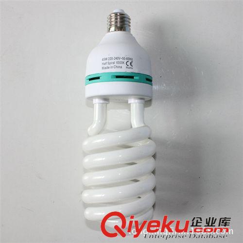 外貿(mào)大半螺旋節(jié)能燈泡 E27螺口 45w65w大功率 三基色 白光 黃光原始圖片2