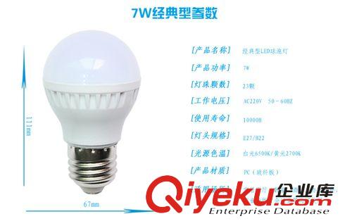 led燈NOMO NDDR球泡燈7W 經(jīng)典款 led球泡燈 LED節(jié)能燈 廠家批發(fā)原始圖片2