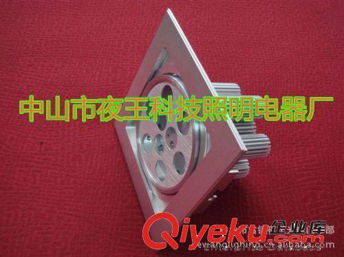 低價供應(yīng)新款LED天花燈 獨立散熱 360度 射燈 方形 筒燈 吸頂燈原始圖片3