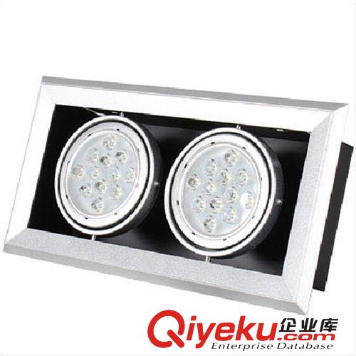 LED格柵射燈 天花燈 LED斗膽燈 一體化三頭7W 豆膽燈21W 大功率