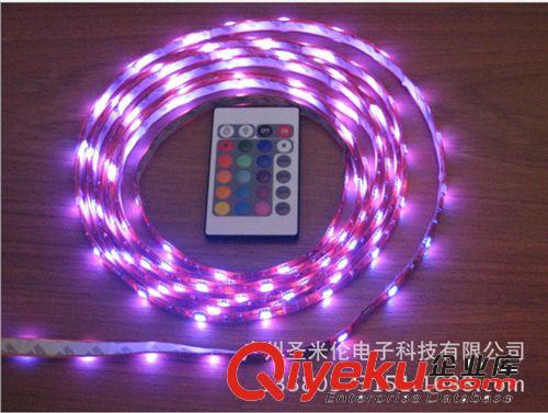 led5050滴膠防水燈帶七彩燈條5米150燈+控制器+遙控器 顏色可調(diào)原始圖片2