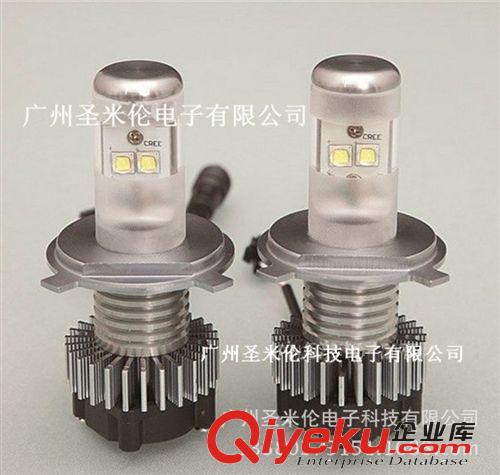 汽車前大燈 H4 前大燈 CREE 雙珠 LED前照燈