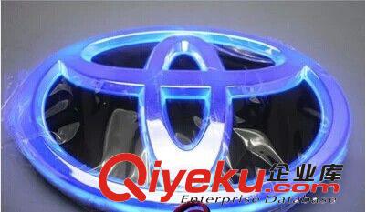 豐田 汽車4D車標燈LED后車標帶燈背光汽車冷光車標